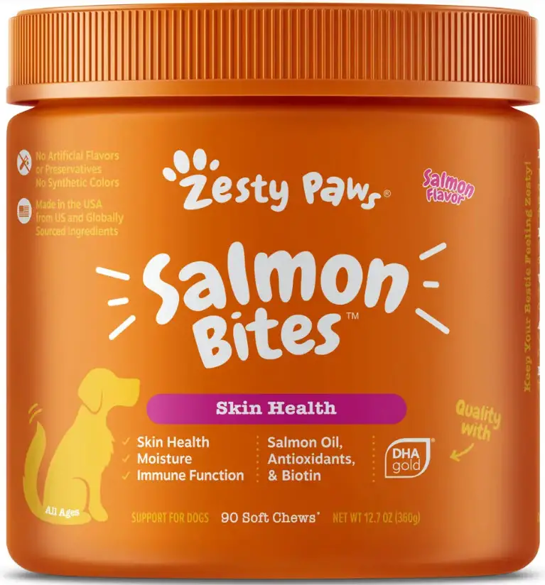 Zesty Paws Salmon Fish Oil Omega 3 for Dogs
